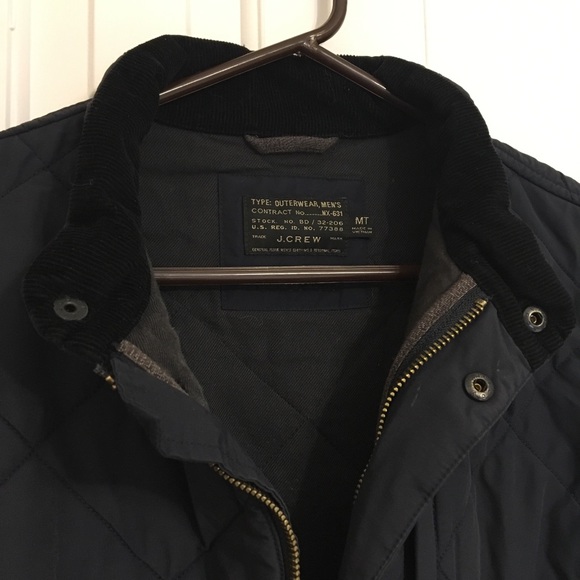 J.crew Men’s quilted blue Sussex jacket - Picture 6 of 8